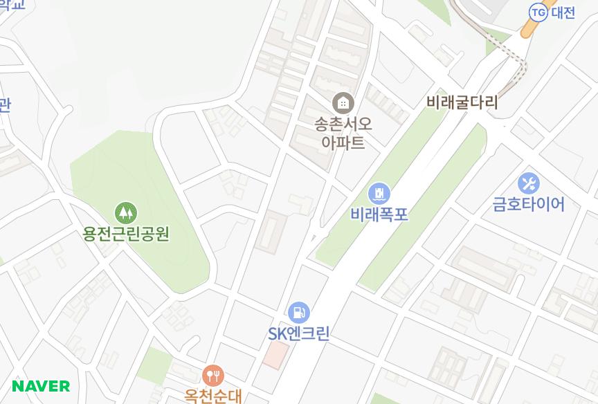 대전광역시 대덕구 송촌동 평원 위치·실거래 시세 지도