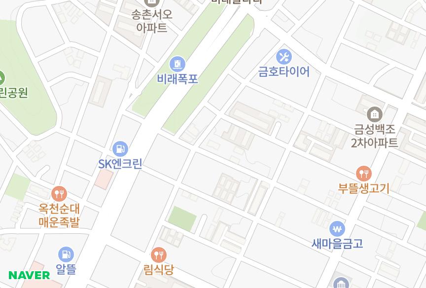대전광역시 대덕구 비래동 화인빌 위치·실거래 시세 지도