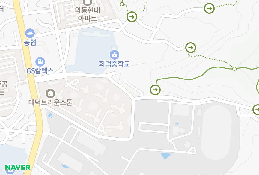 대전광역시 대덕구 와동 대일 위치·실거래 시세 지도