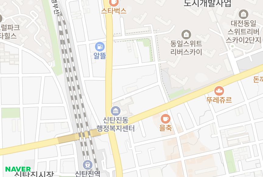 대전광역시 대덕구 신탄진동 대호해맑음 위치·실거래 시세 지도