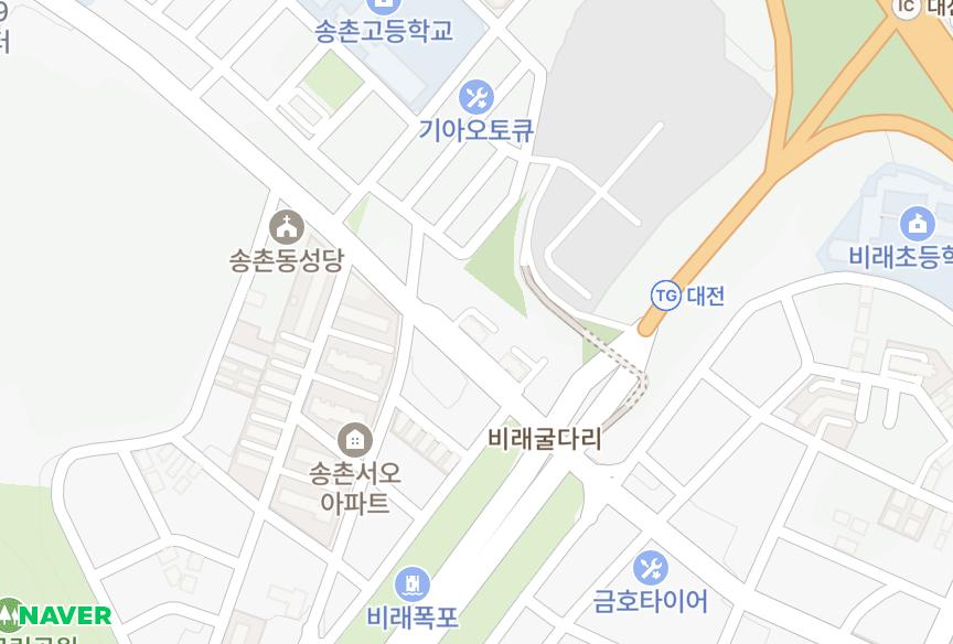 대전광역시 대덕구 송촌동 으뜸마을A동 위치·실거래 시세 지도