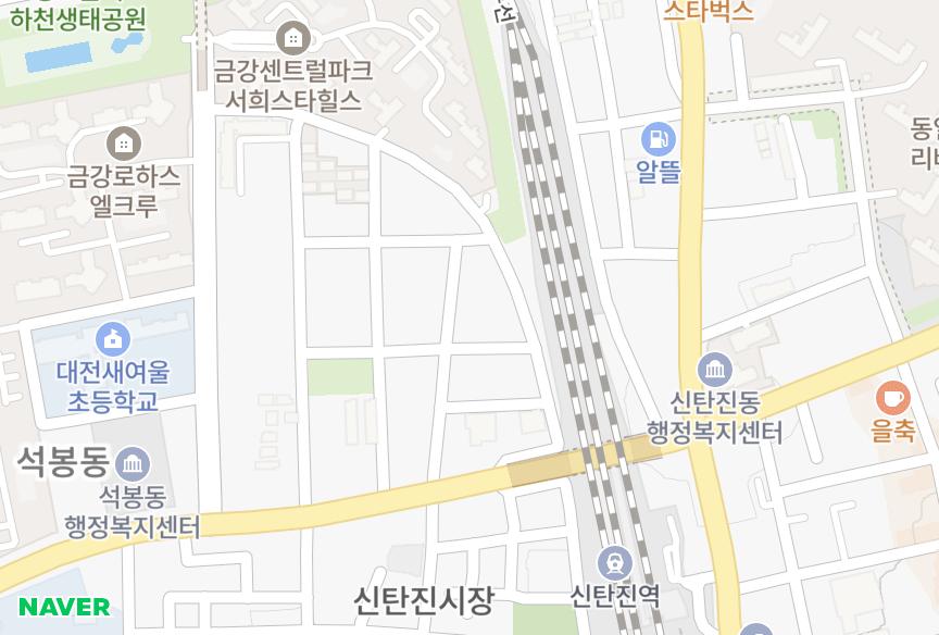 대전광역시 대덕구 석봉동 대신주택 위치·실거래 시세 지도