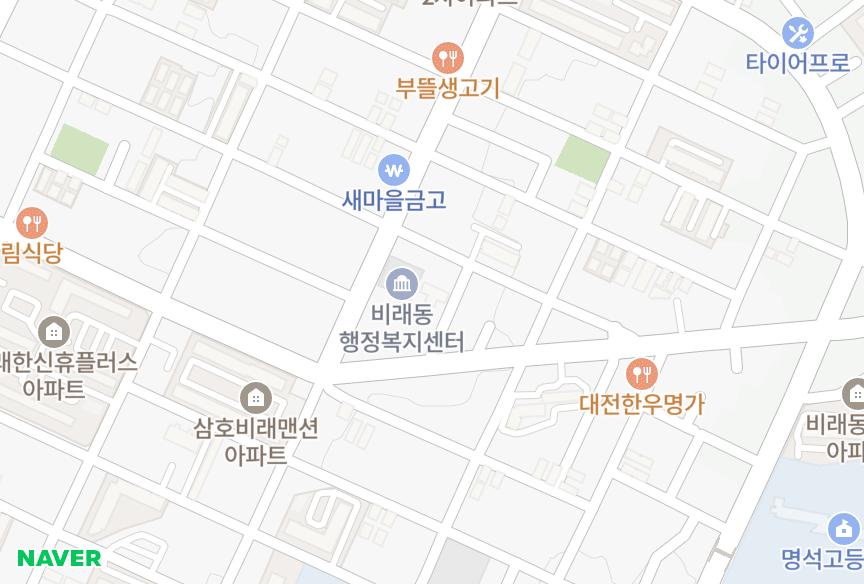 대전광역시 대덕구 비래동 마이홈타운 위치·실거래 시세 지도