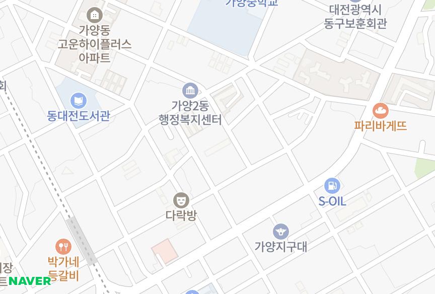 대전광역시 동구 가양동 해맞이 위치·실거래 시세 지도