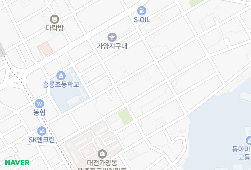 대전광역시 동구 가양동 옥수 위치·실거래 시세 지도