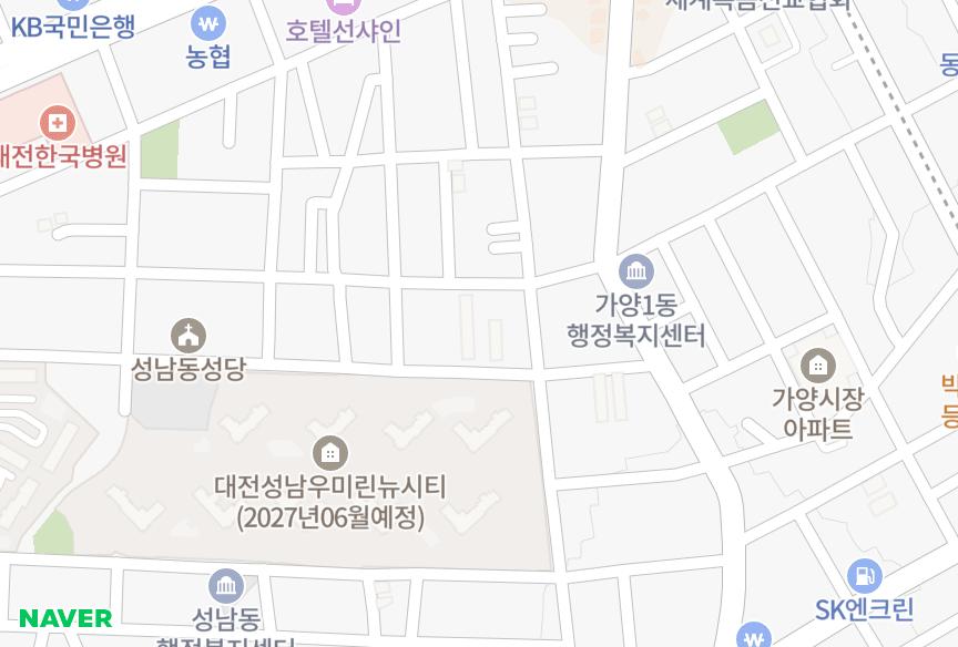 대전광역시 동구 가양동 평화맨션 위치·실거래 시세 지도