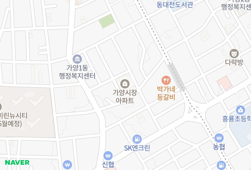 대전광역시 동구 가양동 가양시장상가 위치·실거래 시세 지도