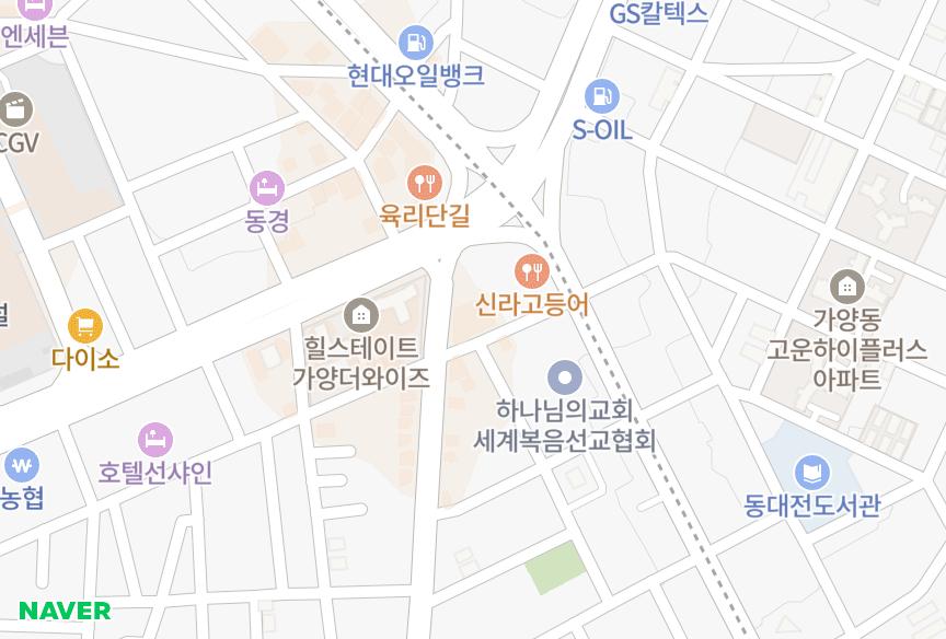 대전광역시 동구 가양동 드림팰리스5차 위치·실거래 시세 지도