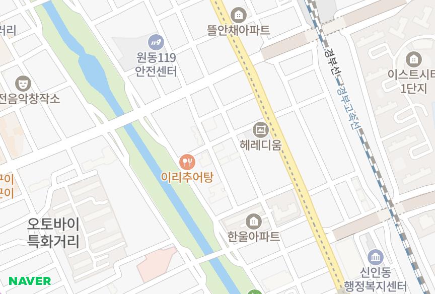 대전광역시 동구 인동 구룡아트빌 위치·실거래 시세 지도