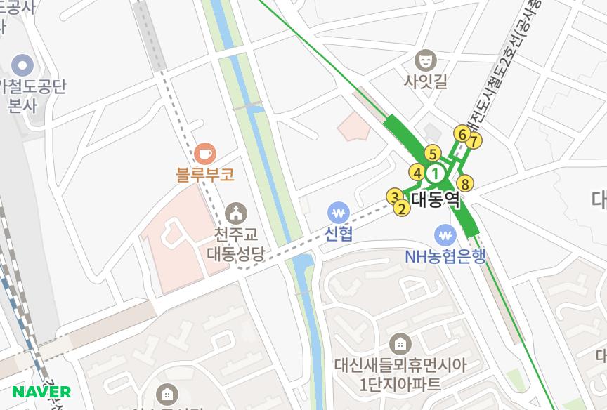 대전광역시 동구 대동 대동탑스빌 위치·실거래 시세 지도