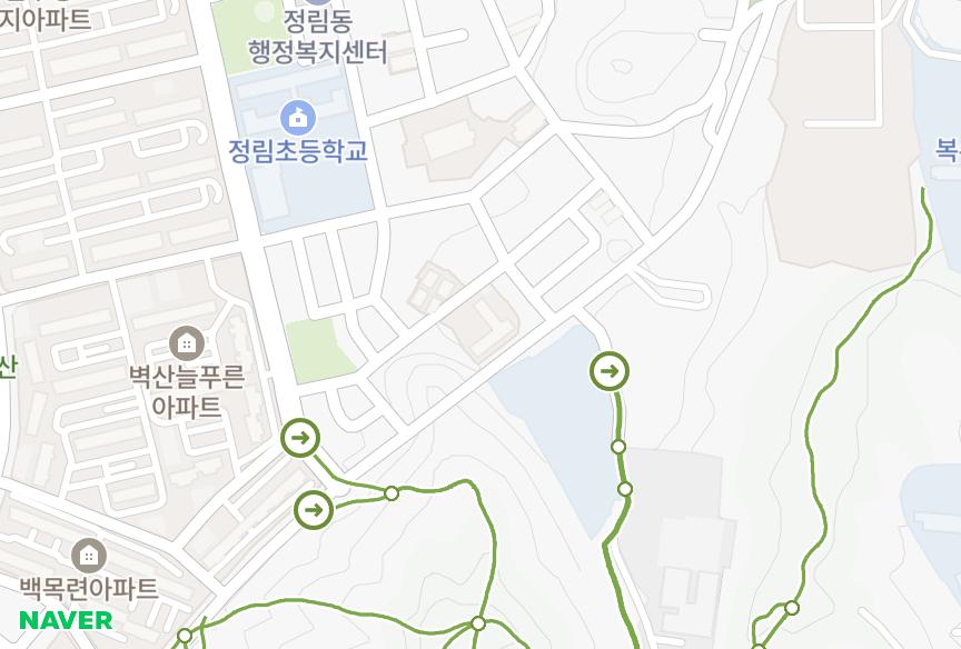 대전광역시 서구 정림동 평화로운 위치·실거래 시세 지도