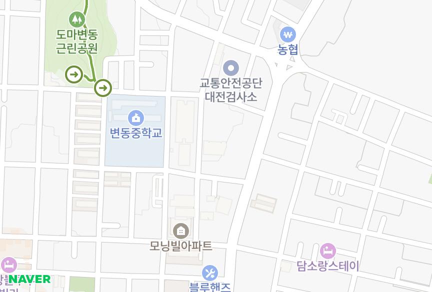 대전광역시 서구 변동 포도힐스Ⅲ 위치·실거래 시세 지도
