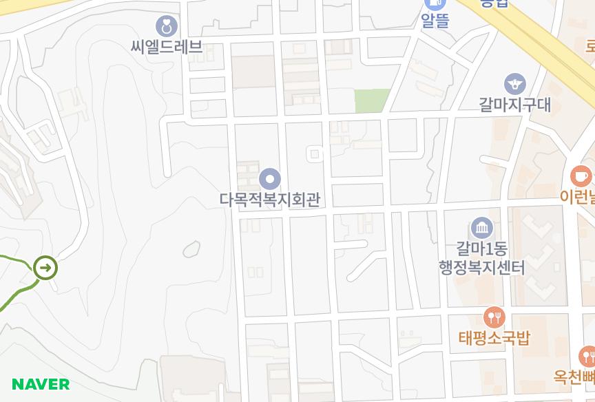 대전광역시 서구 갈마동 현대 위치·실거래 시세 지도