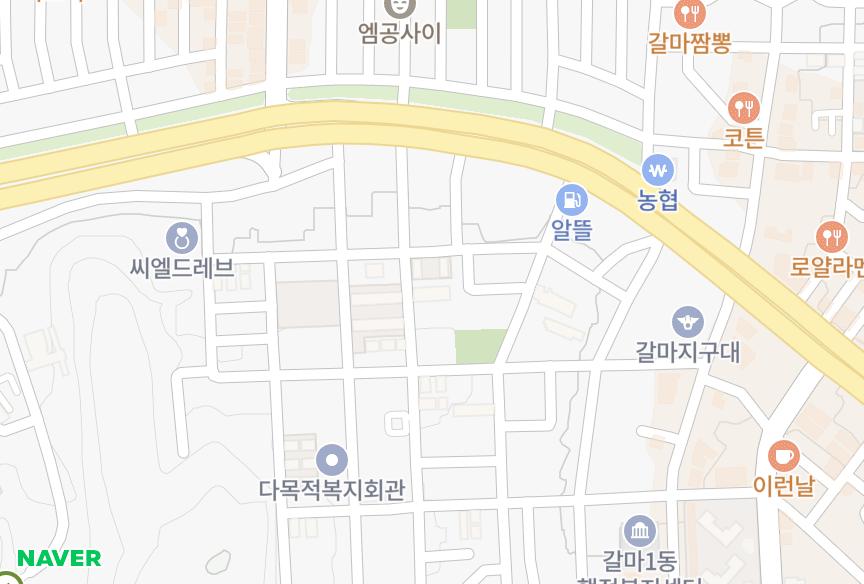 대전광역시 서구 갈마동 대일빌라 위치·실거래 시세 지도