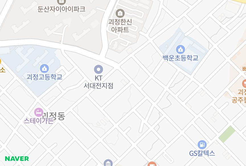 대전광역시 서구 괴정동 영승두루미 위치·실거래 시세 지도