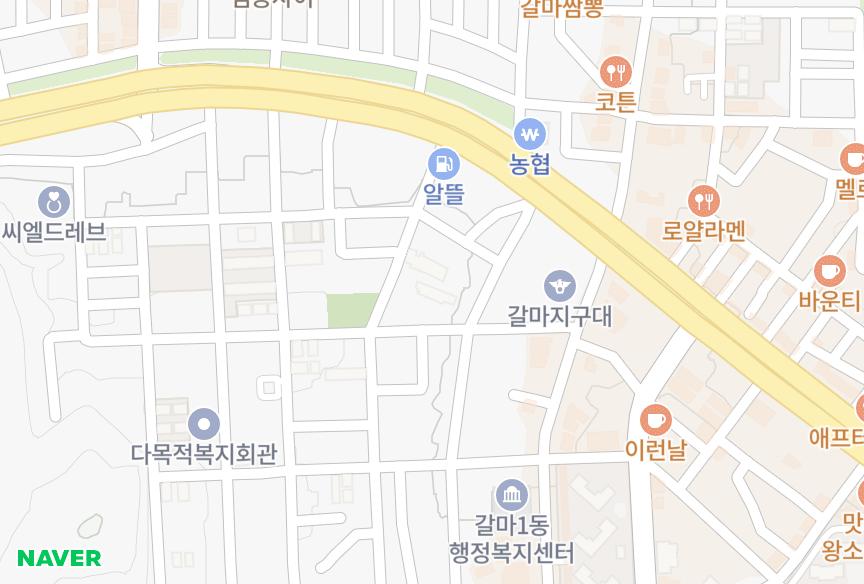 대전광역시 서구 갈마동 동건빌리지 위치·실거래 시세 지도