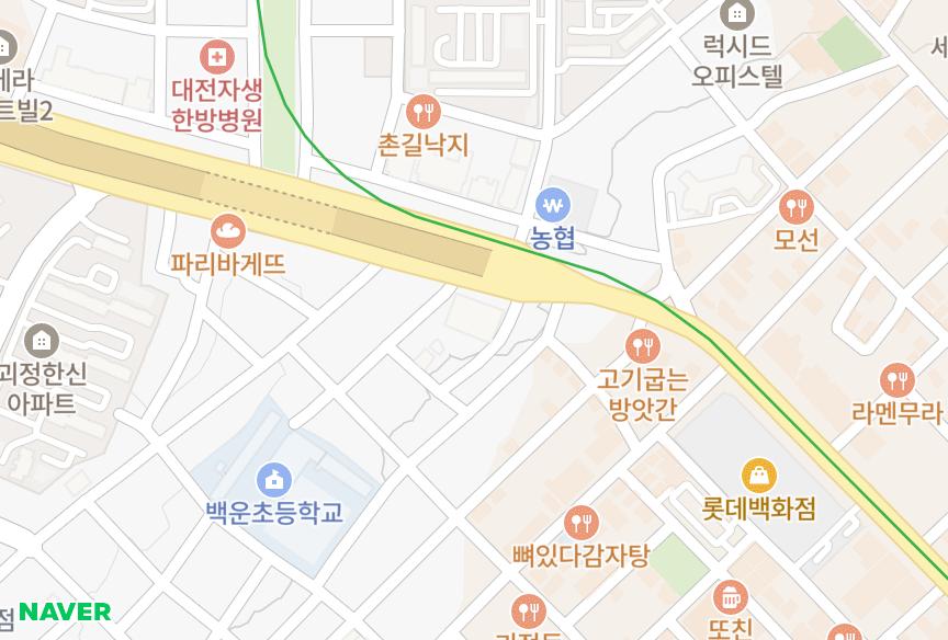 대전광역시 서구 괴정동 삼영빌딩 위치·실거래 시세 지도