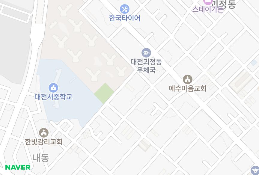 대전광역시 서구 내동 서일무궁화 위치·실거래 시세 지도