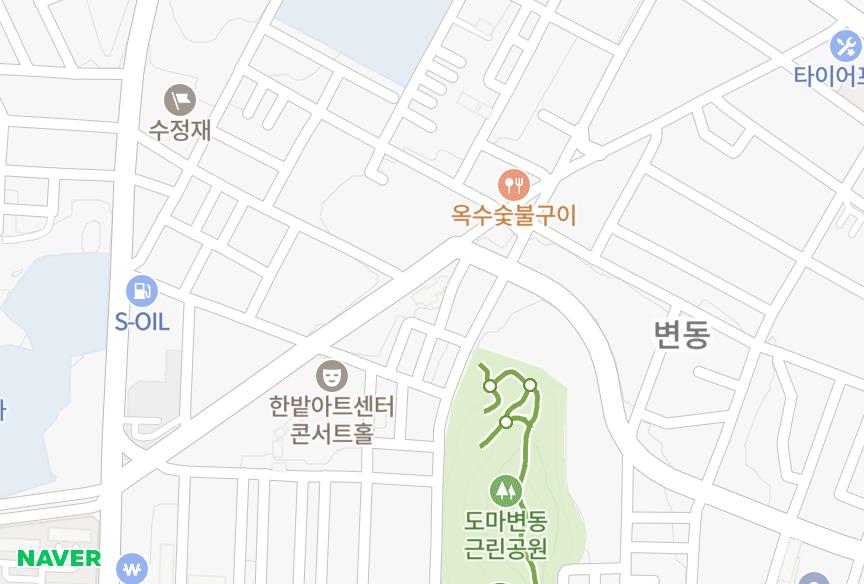 대전광역시 서구 도마동 어번던스힐 위치·실거래 시세 지도