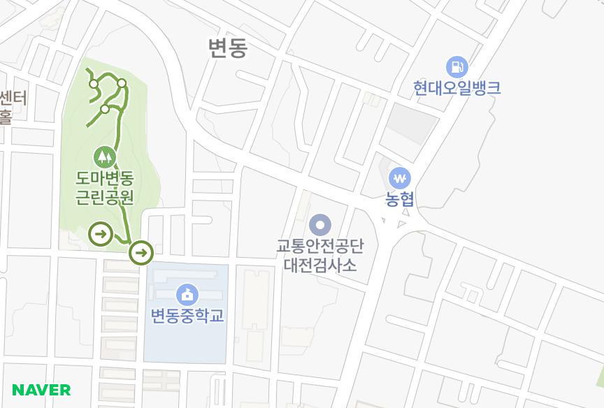 대전광역시 서구 변동 휴안 위치·실거래 시세 지도