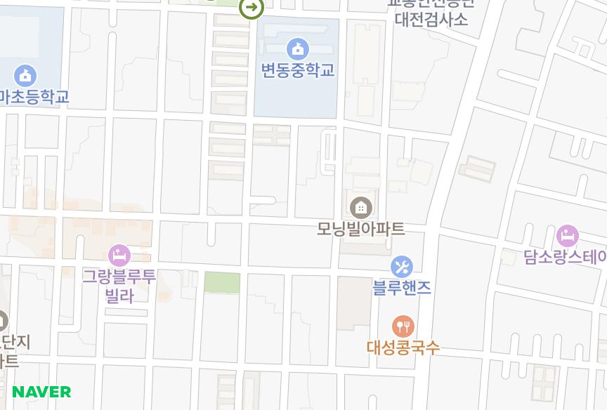 대전광역시 서구 변동 성암화인빌 위치·실거래 시세 지도