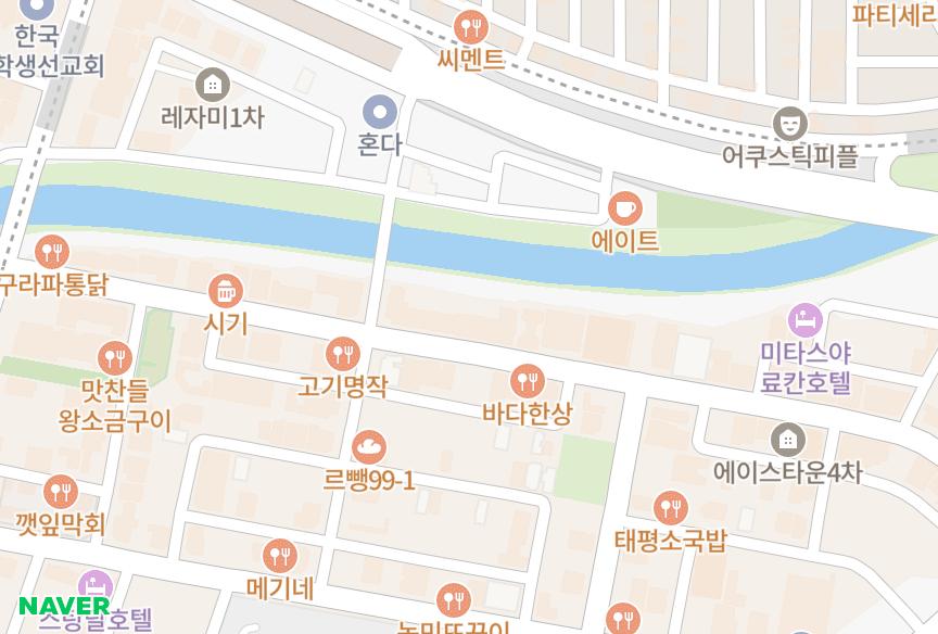대전광역시 유성구 봉명동 스카이뷰리버 위치·실거래 시세 지도