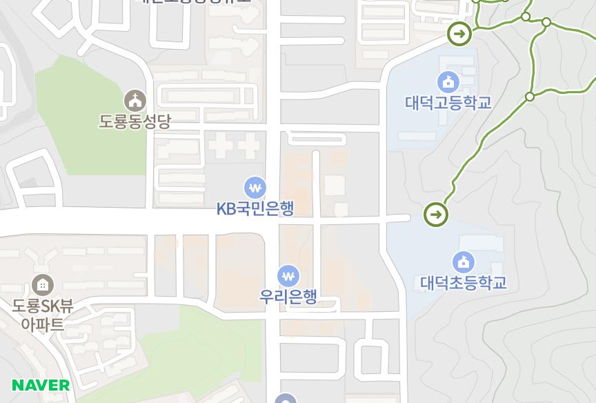 대전광역시 유성구 도룡동 타워코리아나 위치·실거래 시세 지도