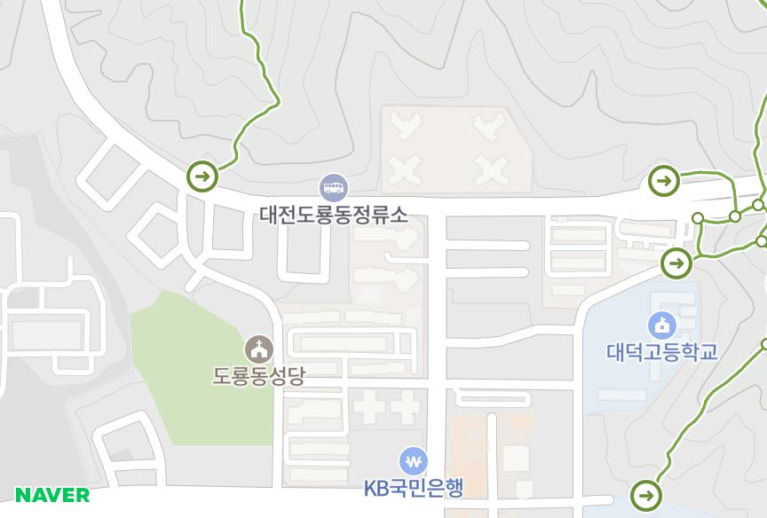 대전광역시 유성구 도룡동 도룡로덴하우스 위치·실거래 시세 지도