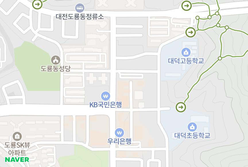 대전광역시 유성구 도룡동 더포엠2차 위치·실거래 시세 지도