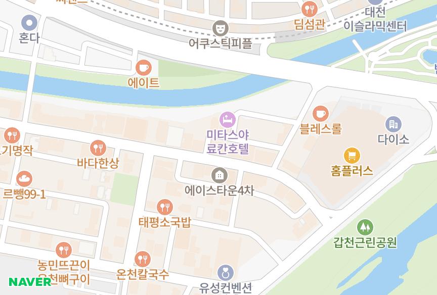 대전광역시 유성구 봉명동 더그린 위치·실거래 시세 지도