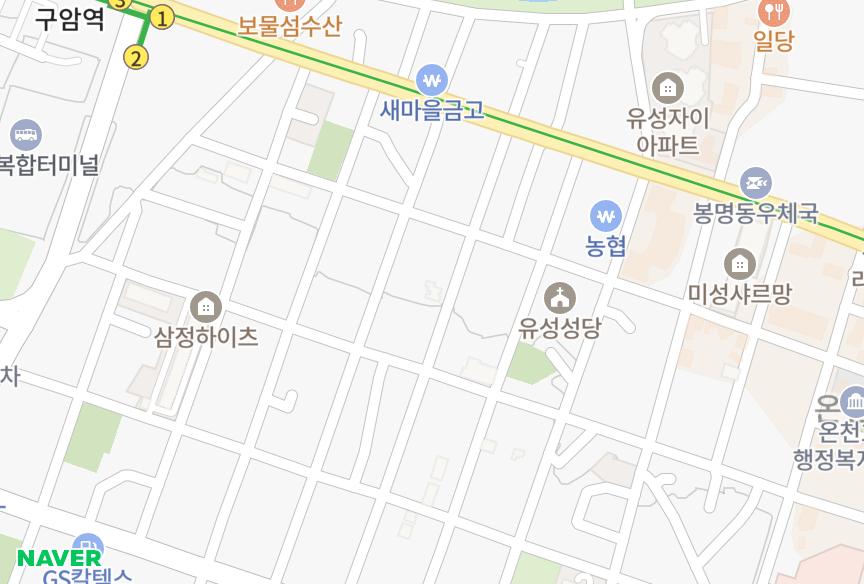 대전광역시 유성구 구암동 왕성빌라 위치·실거래 시세 지도