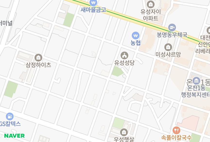 대전광역시 유성구 구암동 삼영아트빌 위치·실거래 시세 지도
