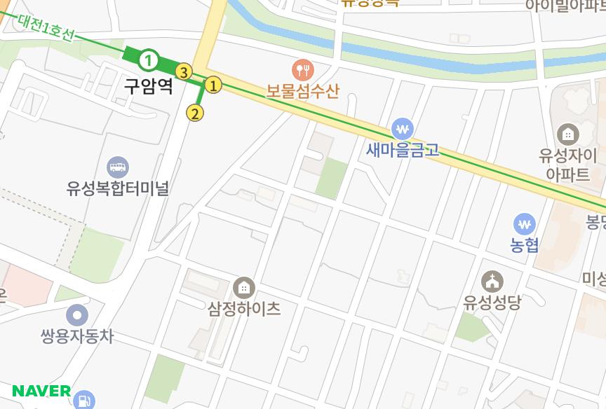 대전광역시 유성구 구암동 세원 위치·실거래 시세 지도