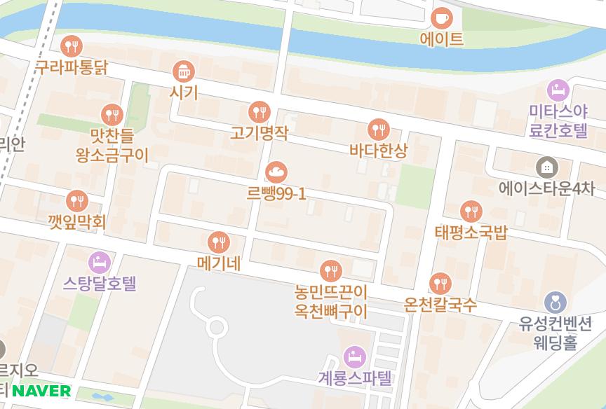 대전광역시 유성구 봉명동 에코빌 위치·실거래 시세 지도