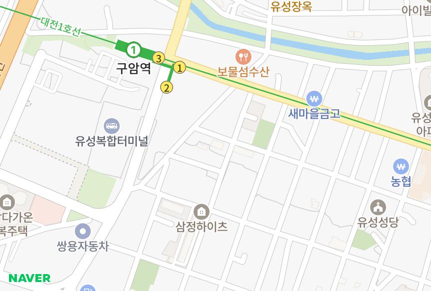 대전광역시 유성구 구암동 현대아트빌 위치·실거래 시세 지도