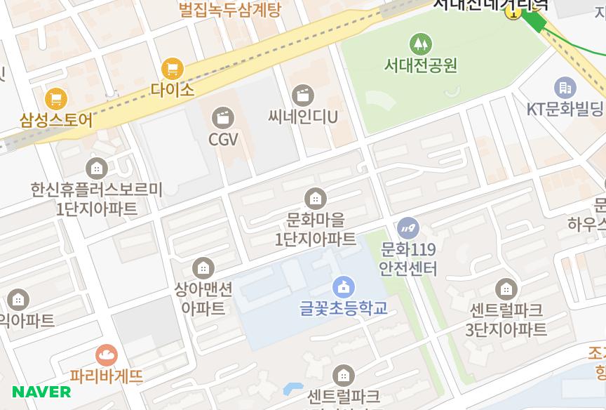 대전광역시 중구 문화동 문화마을1단지 위치·실거래 시세 지도