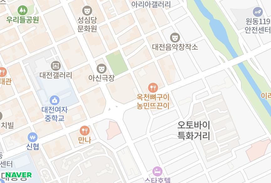 대전광역시 중구 대흥동 신영미소랑 위치·실거래 시세 지도