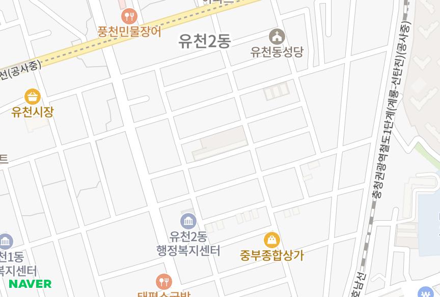 대전광역시 중구 유천동 당대마을 위치·실거래 시세 지도