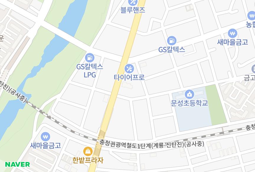 대전광역시 중구 산성동 사랑드림 위치·실거래 시세 지도