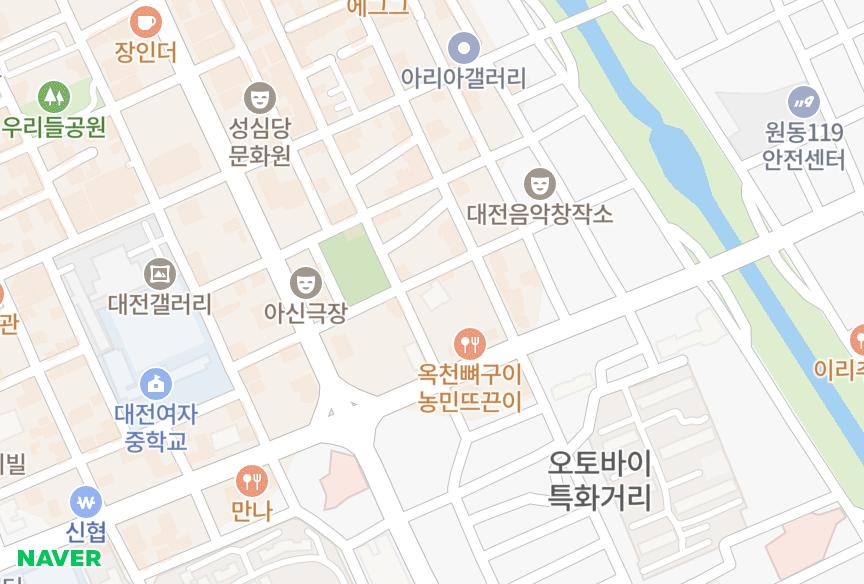 대전광역시 중구 대흥동 대흥나이스타운2차 위치·실거래 시세 지도