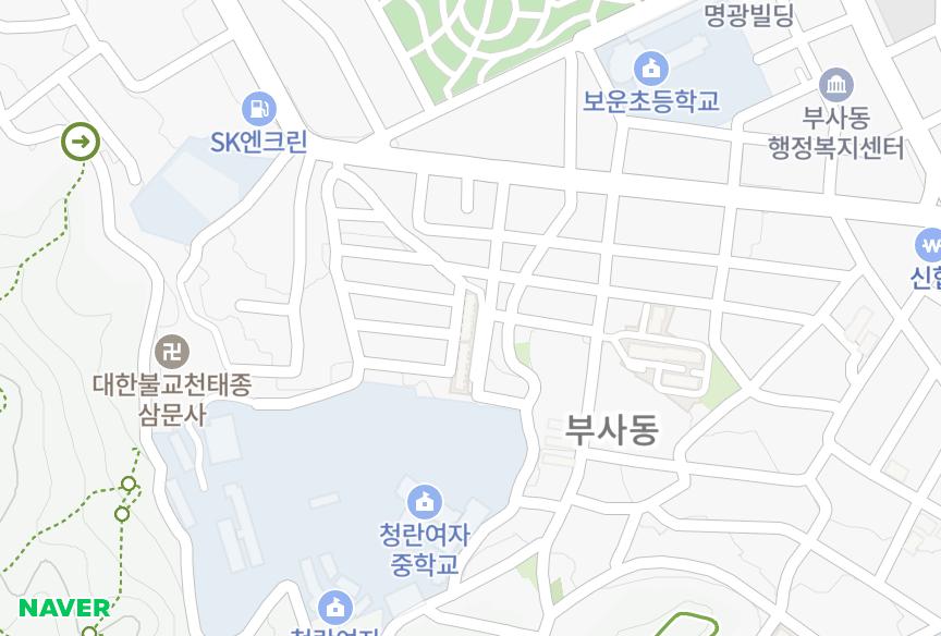 대전광역시 중구 부사동 민영 위치·실거래 시세 지도