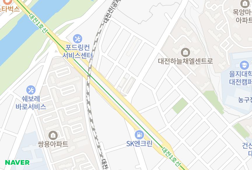 대전광역시 중구 용두동 광흥 위치·실거래 시세 지도