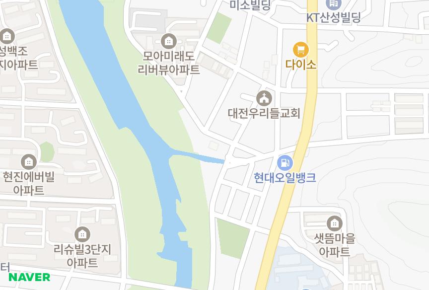 대전광역시 중구 산성동 레스트빌리지 위치·실거래 시세 지도