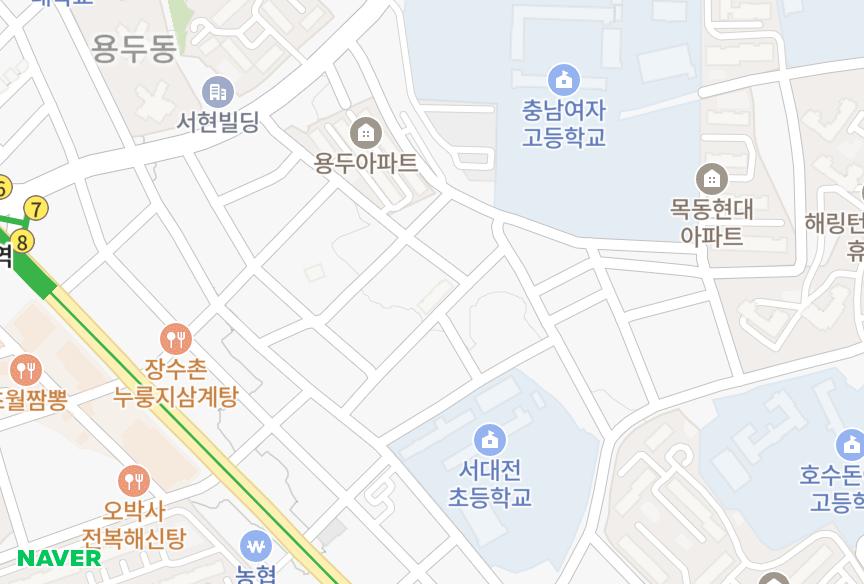 대전광역시 중구 용두동 용정 위치·실거래 시세 지도