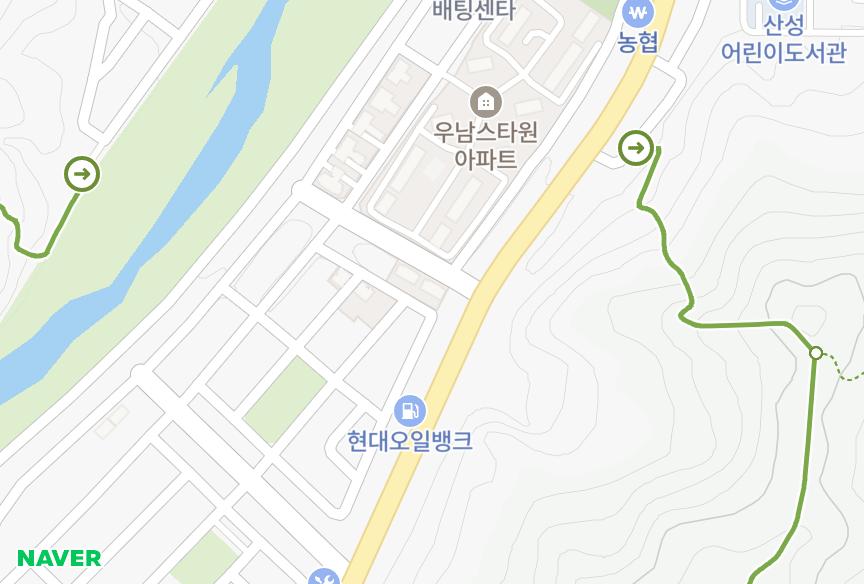 대전광역시 중구 안영동 대전하모니 위치·실거래 시세 지도