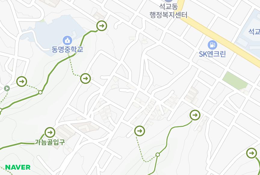 대전광역시 중구 석교동 은혜가동 위치·실거래 시세 지도