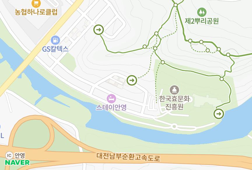 대전광역시 중구 안영동 한울 위치·실거래 시세 지도