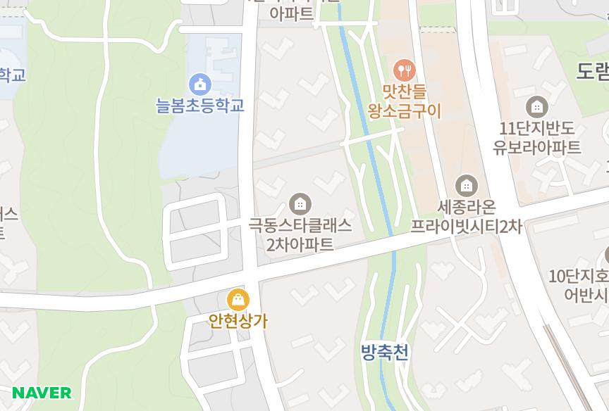 세종특별자치시 세종특별자치시 도담동 도램마을2단지스타클래스 위치·실거래 시세 지도
