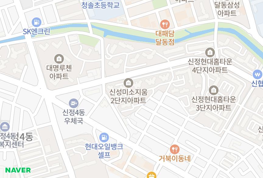 울산광역시 남구 신정동 신성미소지움2단지 위치·실거래 시세 지도