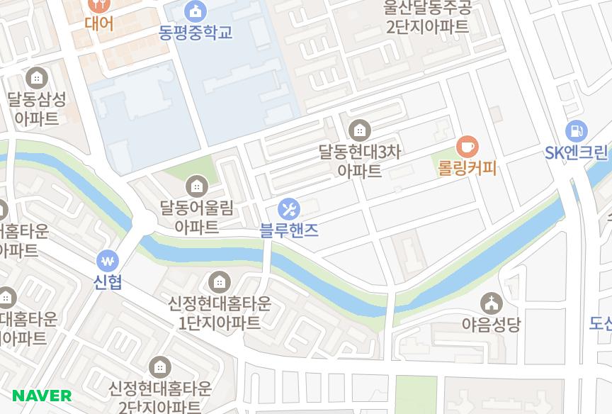 울산광역시 남구 달동 달동신한 위치·실거래 시세 지도